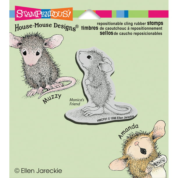 Stampendous House Mouse Cling Stamp-Coffee Break